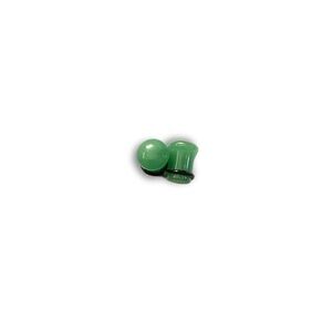 Preloved Genuine Green Aventurine Single Flare Plugs - 0g (8mm)